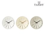 [TANDY] Modern 3D Wall Clock T3D24 – Low Noise 2-Hand Design, Open Face, 3D Effect Cutting for a Stylish Touch